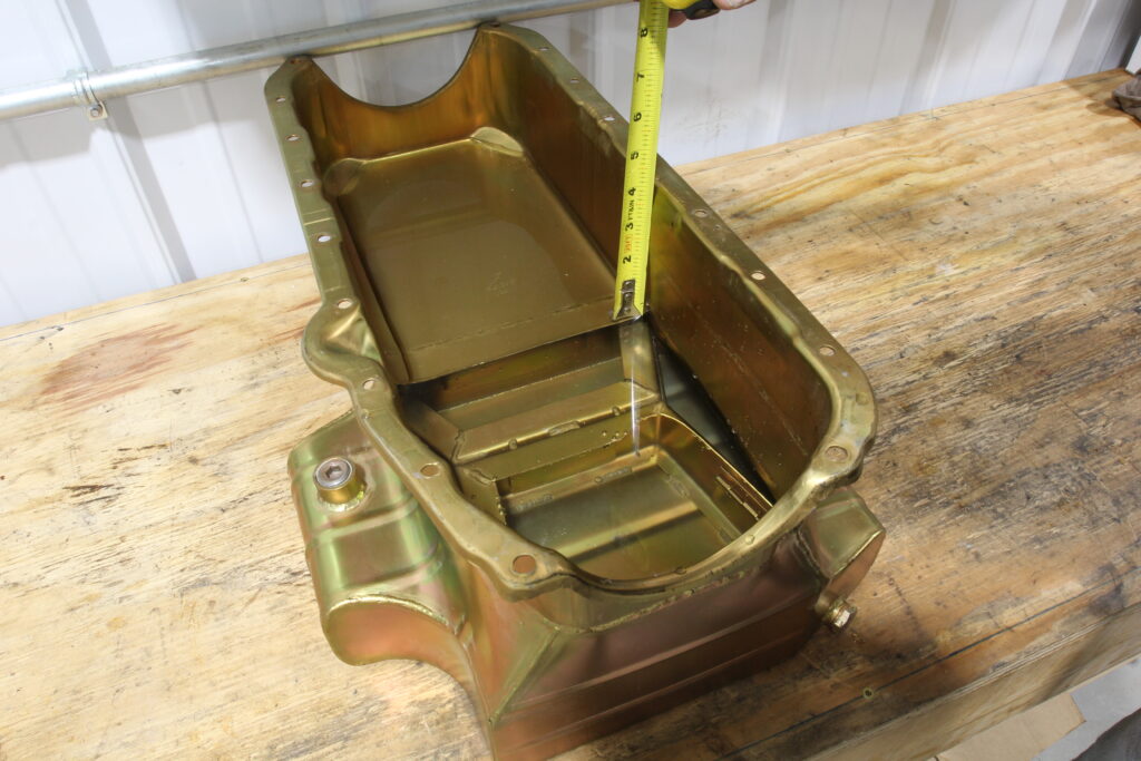 Measuring oil level in Milodon oil pan