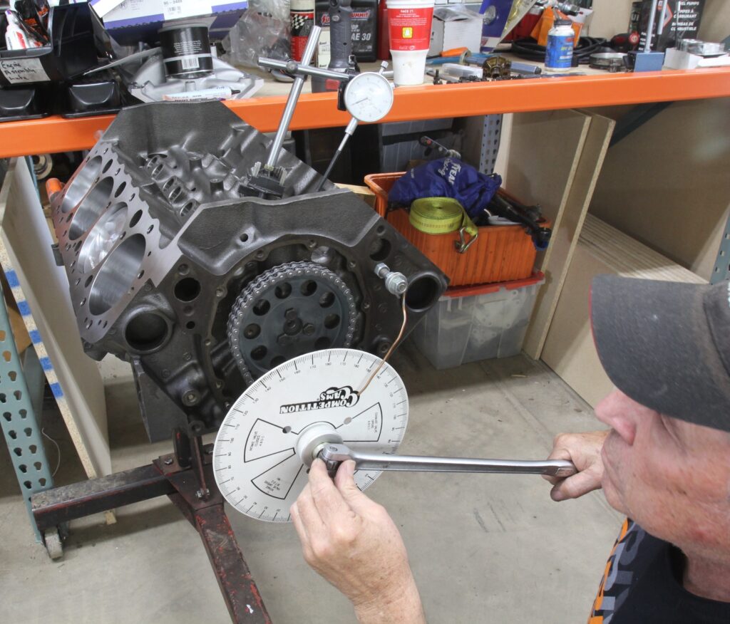 Degreeing a camshaft