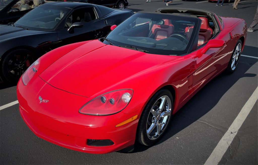 Red C6 Chevy Corvette Coupe