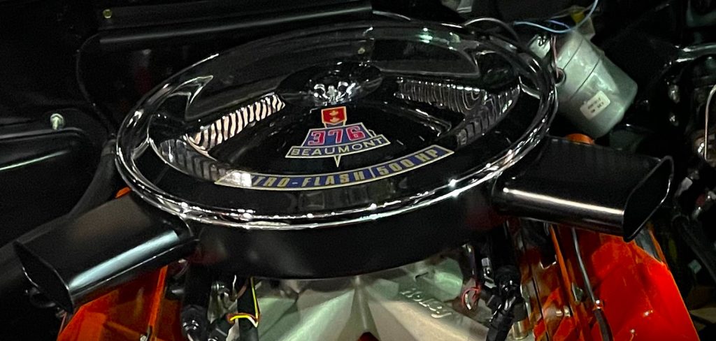 Close up on Astro-Fire logo on an LS Canadian Small Block Clone