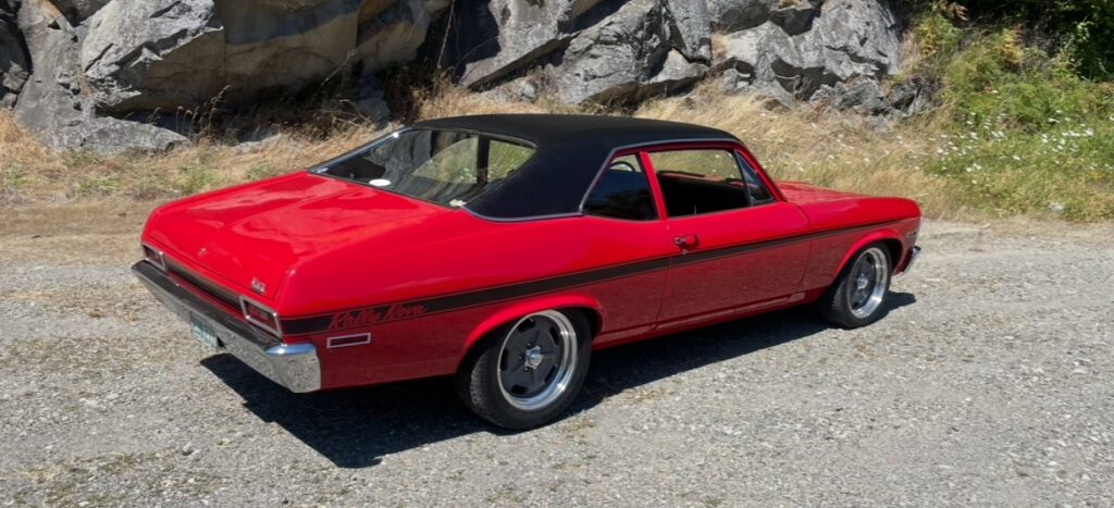 rear view of a 1971 Chevy Rally Nova