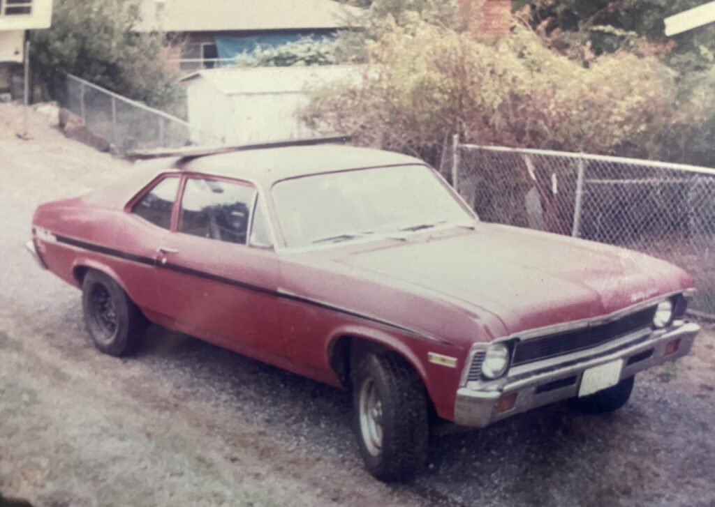 old photo of a 1971  Chevy Rally nova