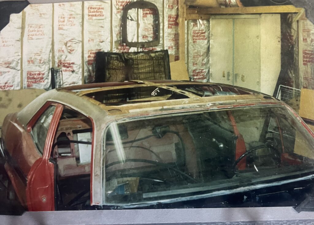 1971 Chevy Nova with roof sections removed
